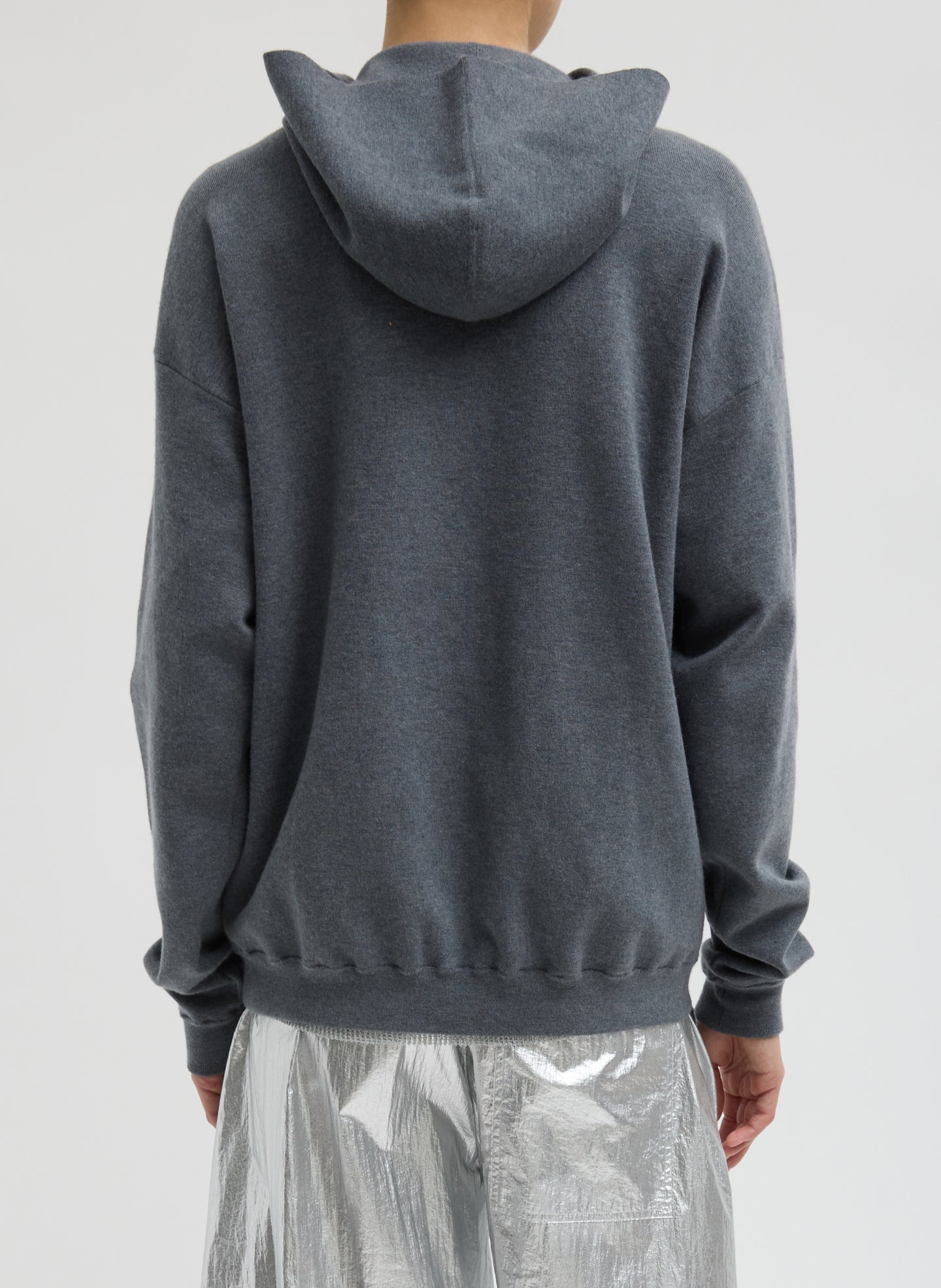 Double Faced Cashmere Hoodie | Tibi