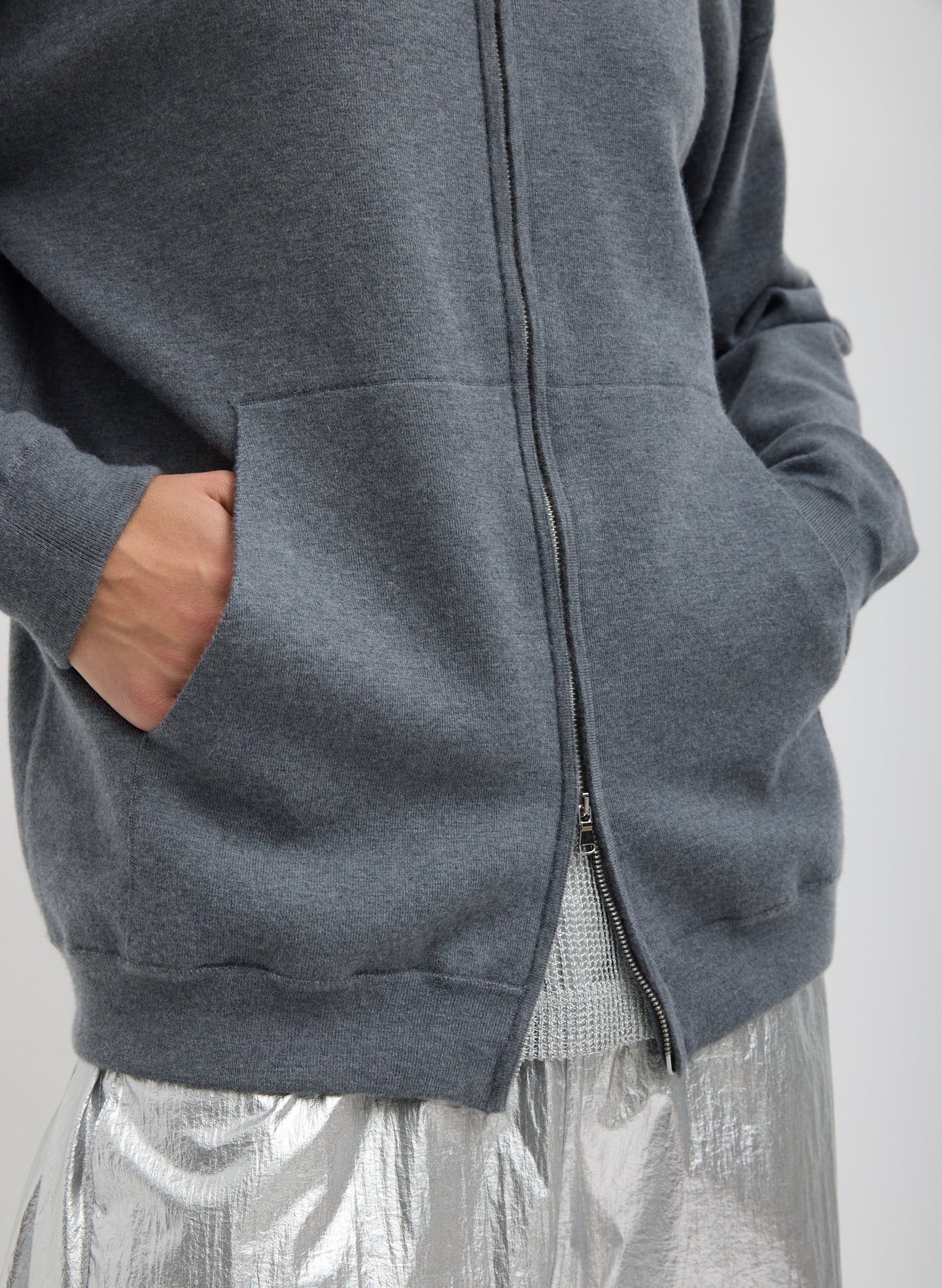 Double Faced Cashmere Hoodie | Tibi