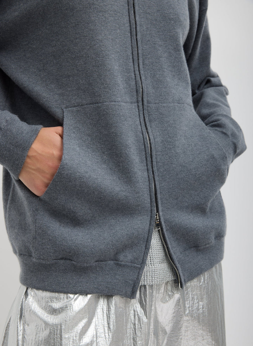 Double Faced Cashmere Hoodie | Tibi