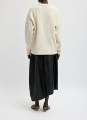 Soft Wool Ski Easy Pullover Crewneck Sweater | Tibi