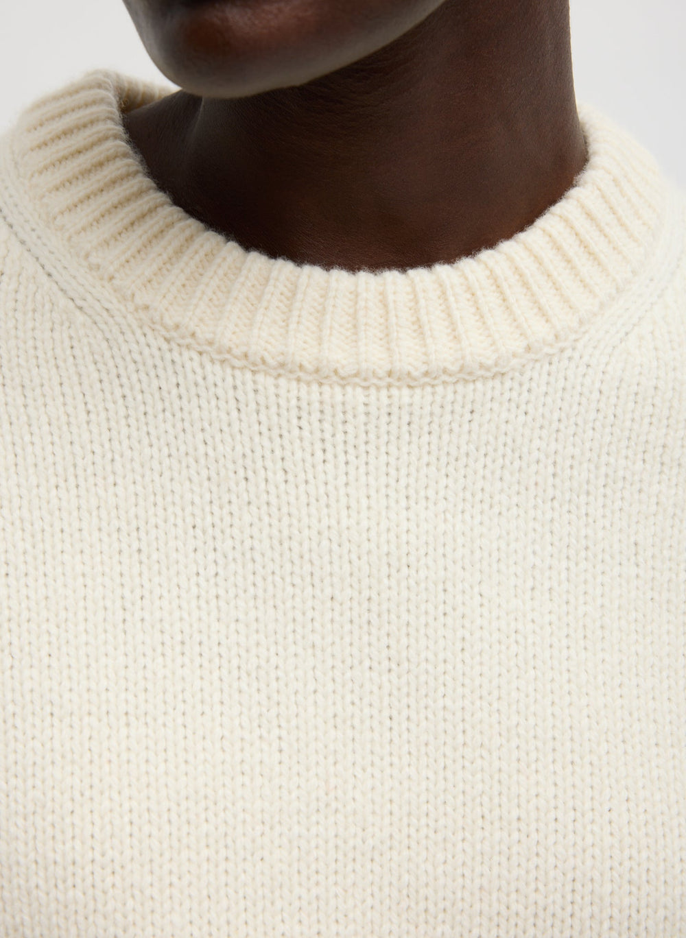 Soft Wool Ski Easy Pullover Crewneck Sweater | Tibi