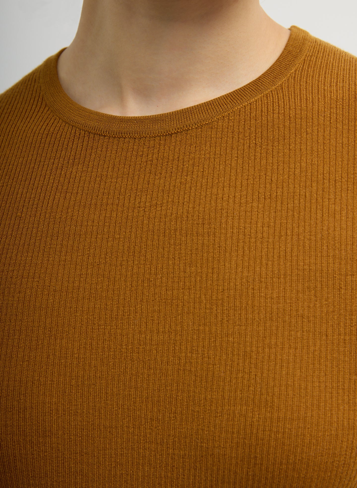 Featherweight Ribbed Sweater Crewneck Pullover | Tibi