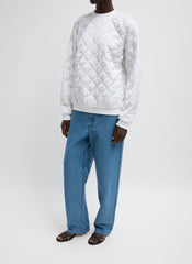 Cozy Quilting Sweatshirt | Tibi