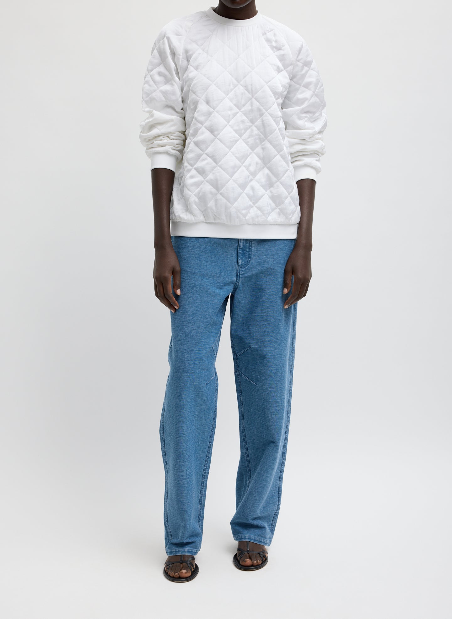 Cozy Quilting Sweatshirt | Tibi