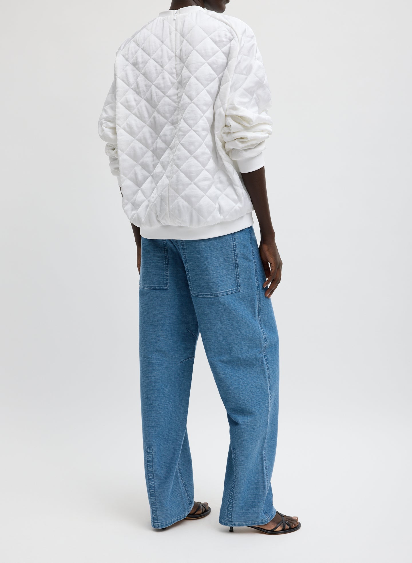 Cozy Quilting Sweatshirt | Tibi