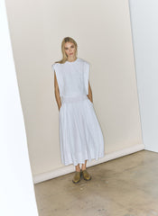 Compact Eco Poplin Cropped Square Top | Tibi