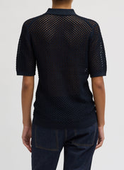 Crochet Netting Slim Polo | Tibi