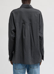 Ultra Light Silk Tencel Oversized Shirt | Tibi