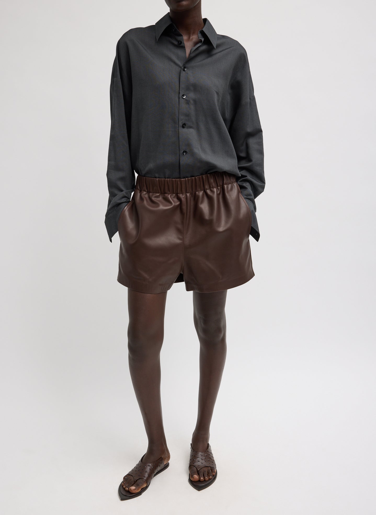 Ultra Light Silk Tencel Oversized Shirt | Tibi