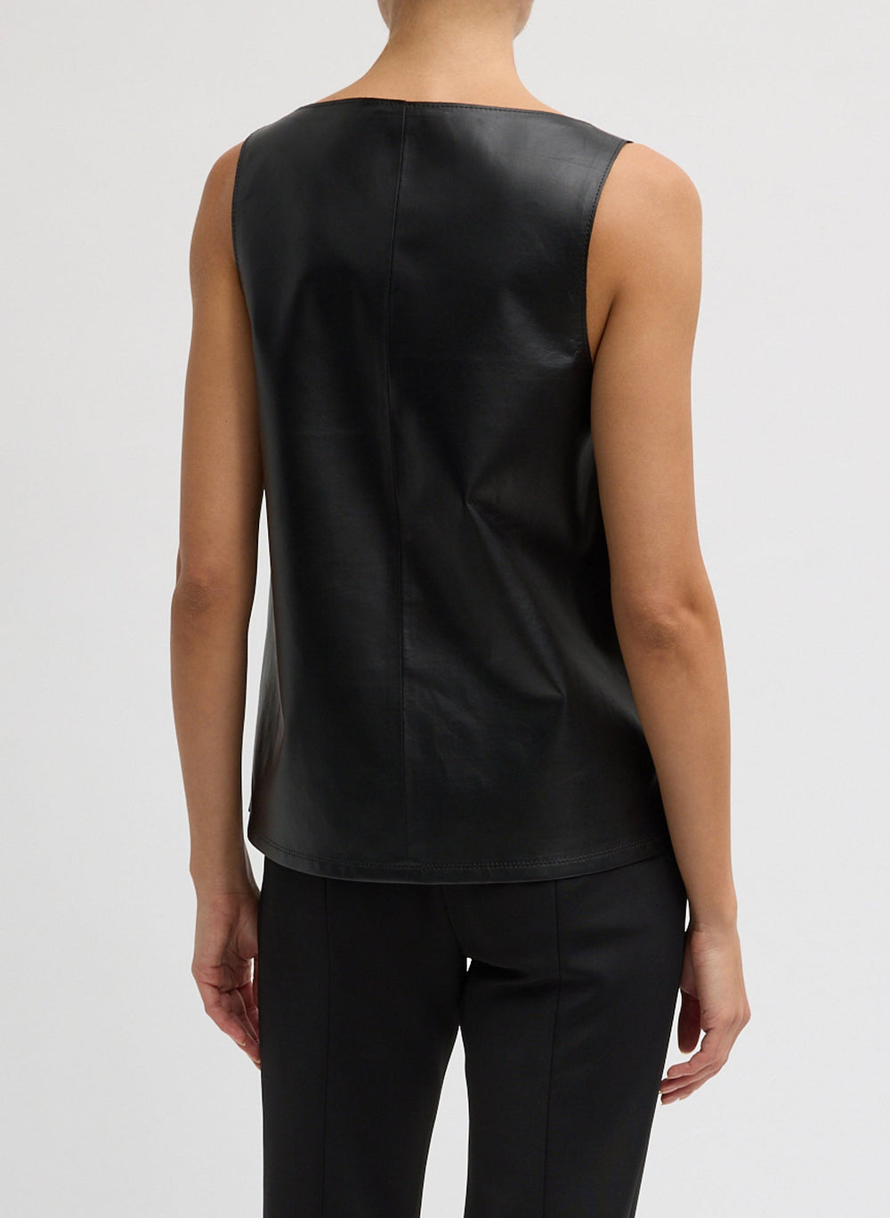 Light Weight Leather Tank Top | Tibi