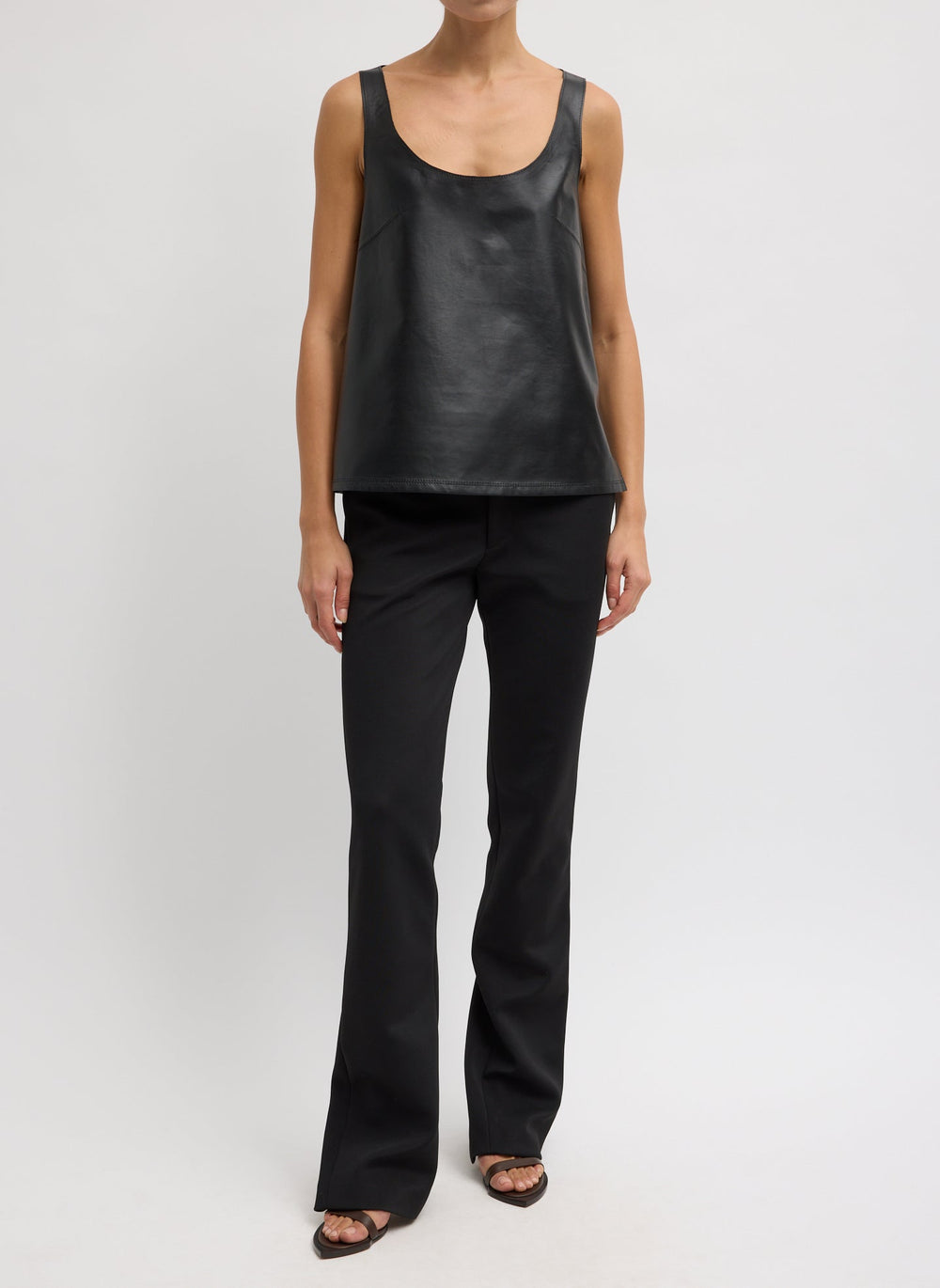 Light Weight Leather Tank Top | Tibi
