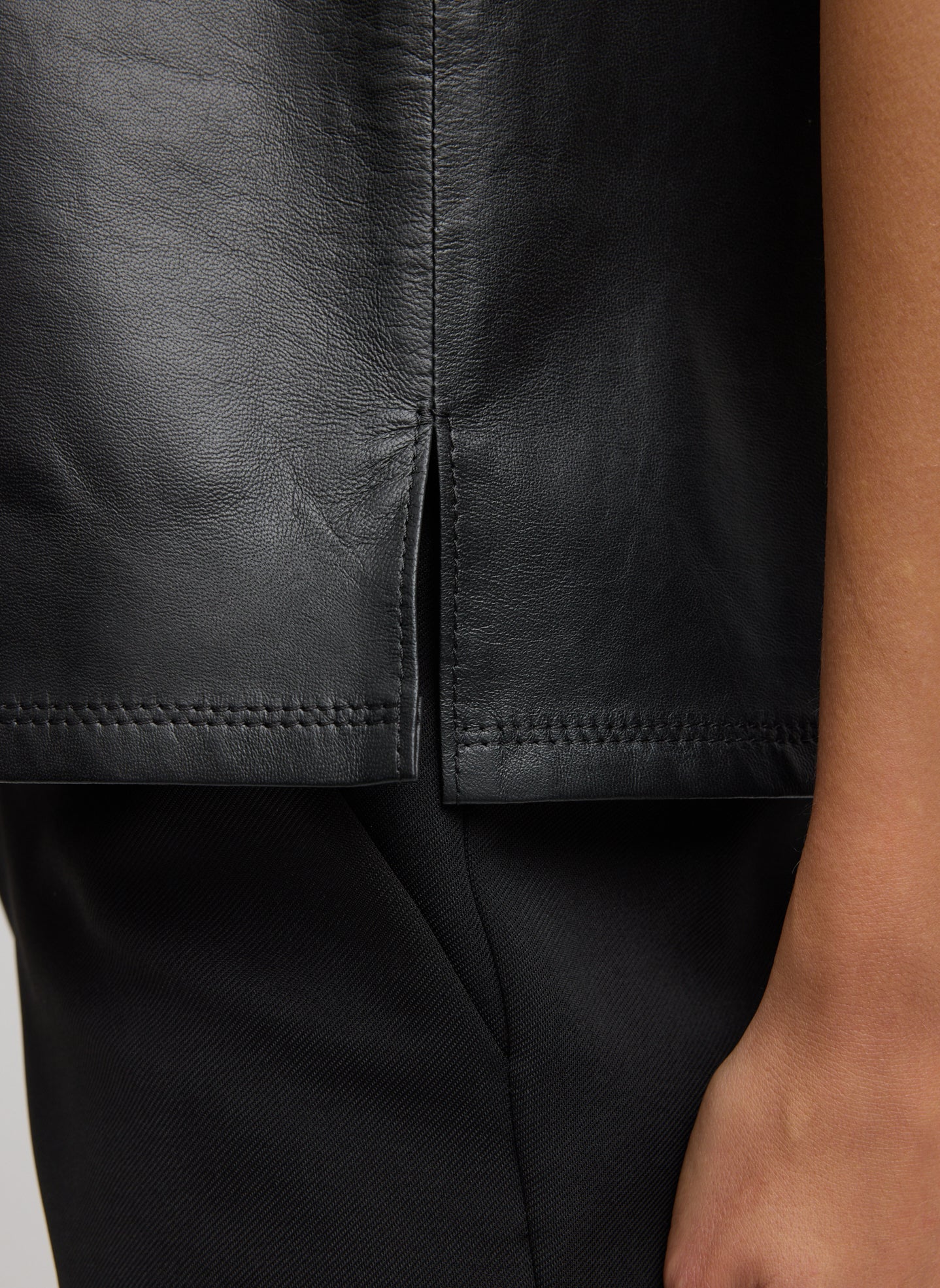 Light Weight Leather Tank Top | Tibi