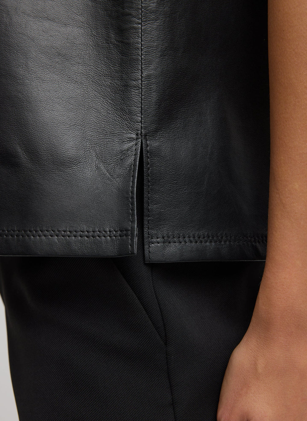 Light Weight Leather Tank Top | Tibi