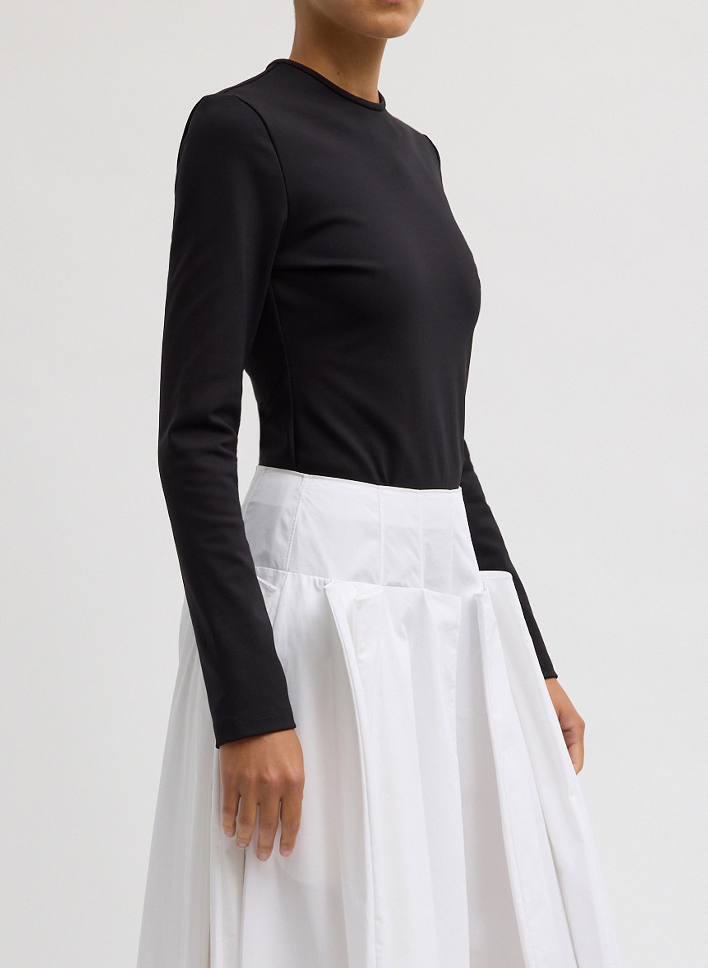 Compact Ultra Stretch Cut Out Back Top | Tibi