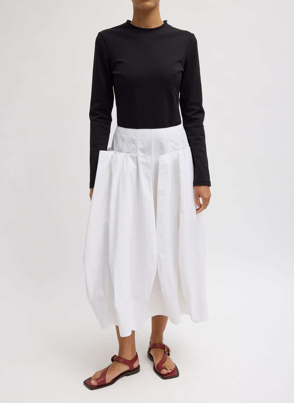 Compact Ultra Stretch Cut Out Back Top | Tibi