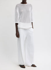 Crochet Netting Oversized Easy T-Shirt | Tibi