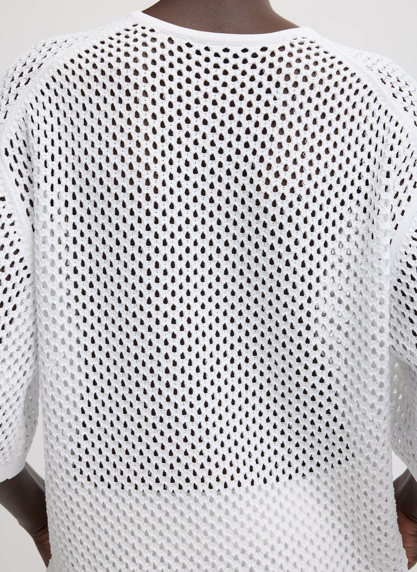 Crochet Netting Oversized Easy T-Shirt | Tibi