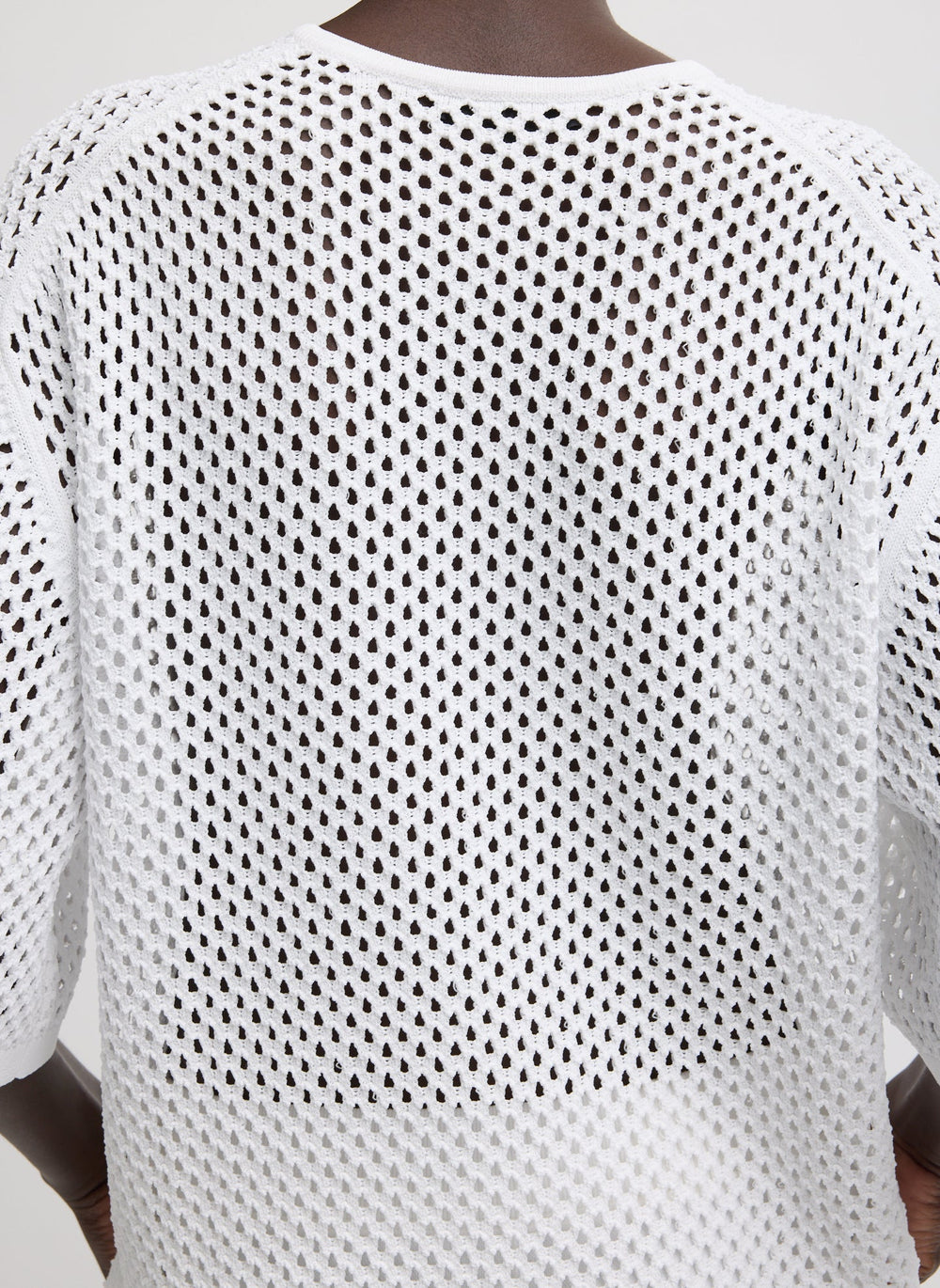 Crochet Netting Oversized Easy T-Shirt | Tibi