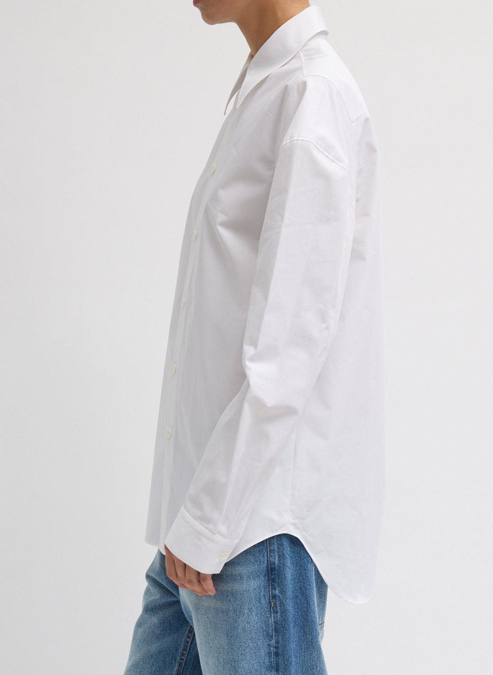 Compact Eco Poplin Hinged Shirt | Tibi