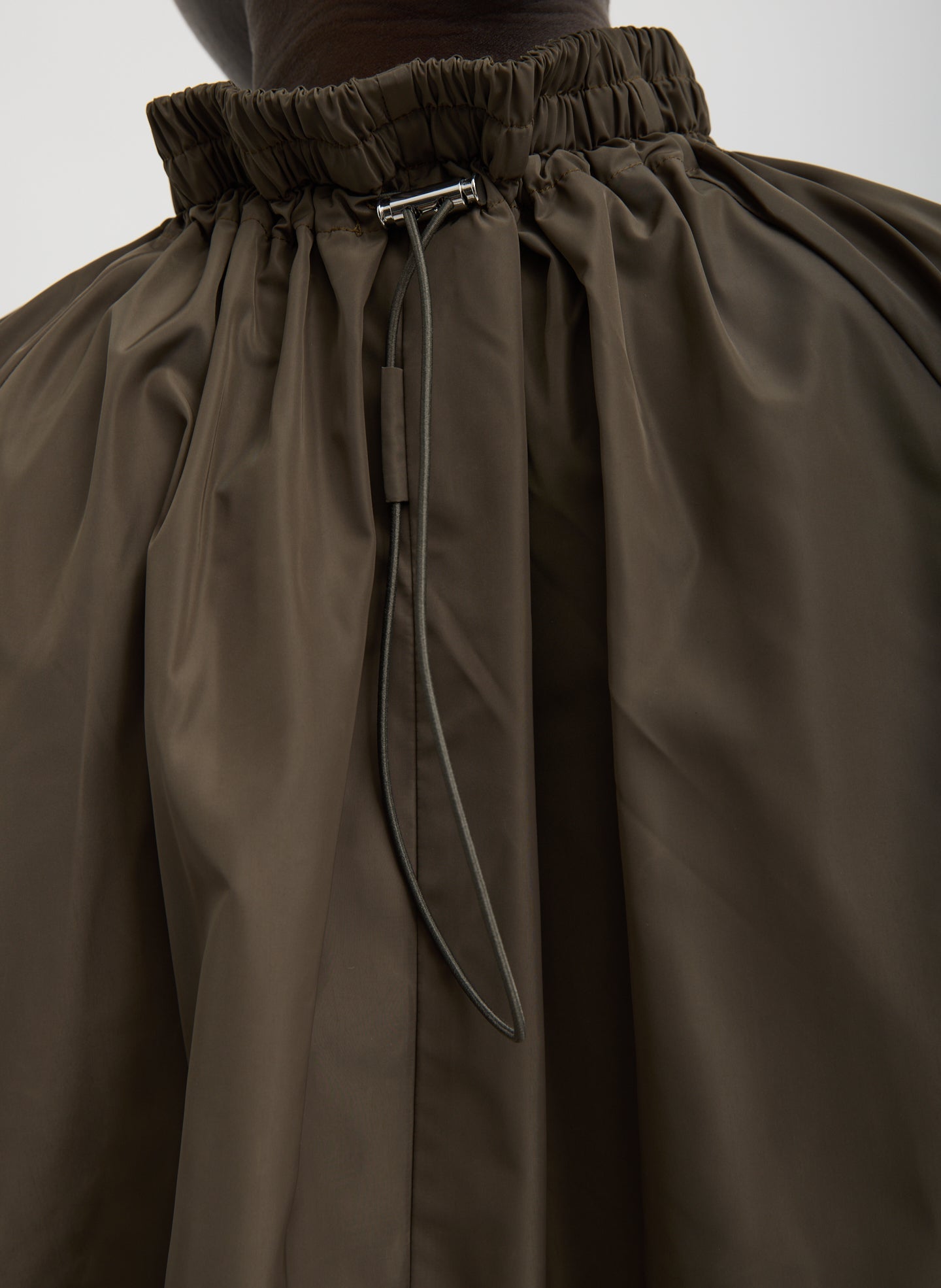 Italian Sporty Nylon Shirred Anorak Top | Tibi