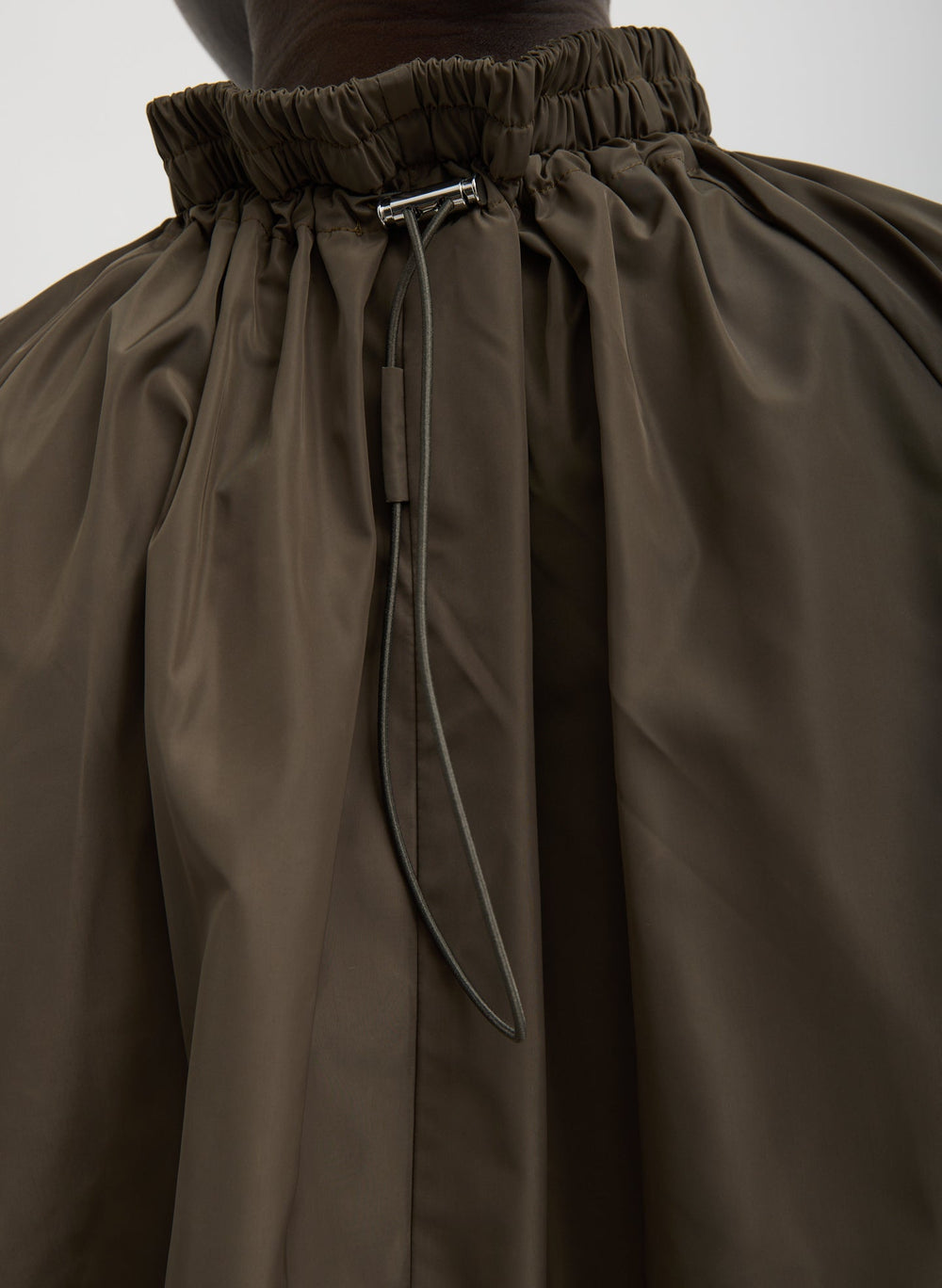 Italian Sporty Nylon Shirred Anorak Top | Tibi