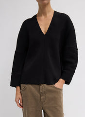 Viscose Plisse Hinged Long Sleeve Top | Tibi