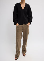 Viscose Plisse Hinged Long Sleeve Top | Tibi