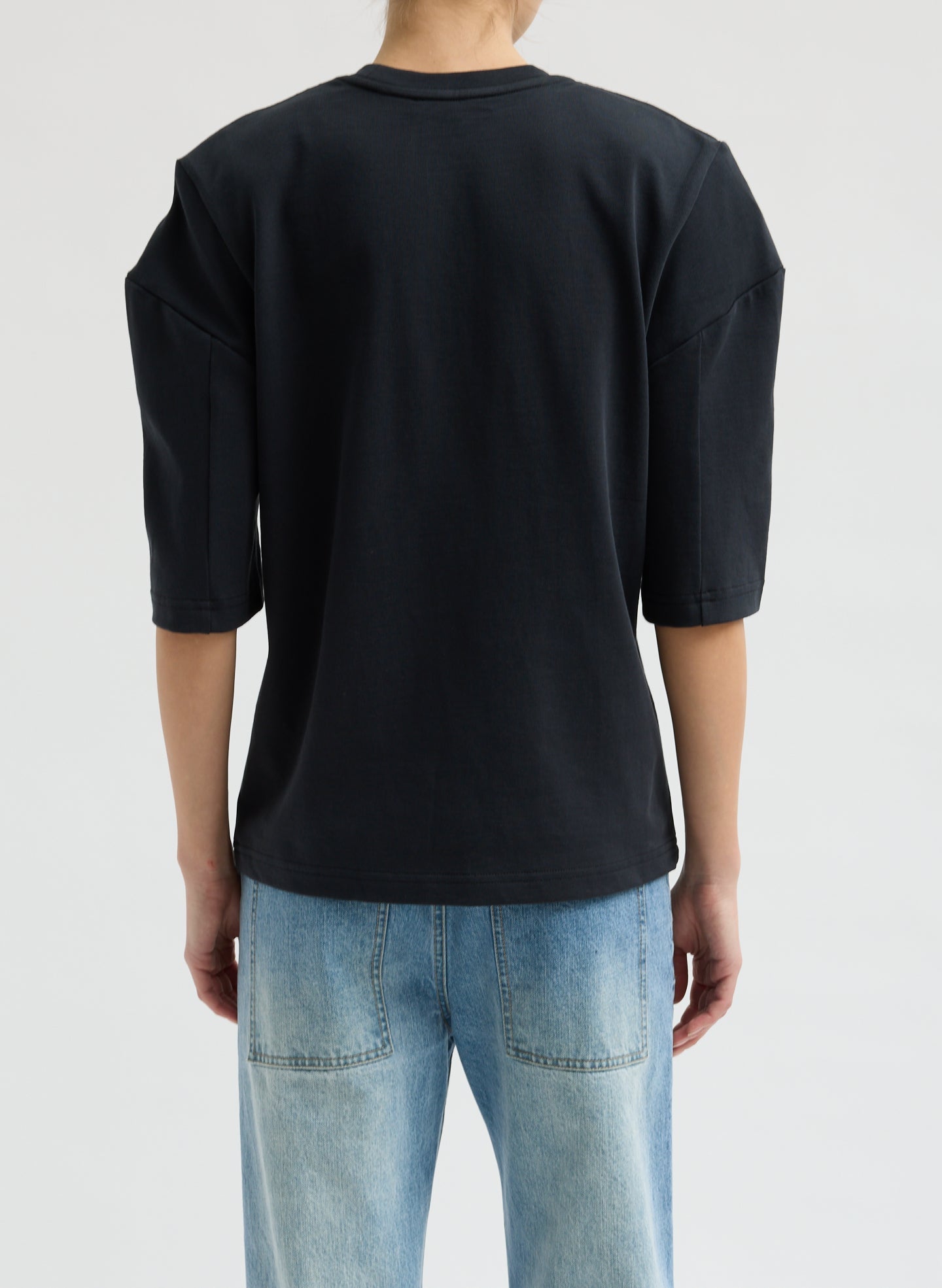 Perfect Hinged Sleeve T-Shirt | Tibi