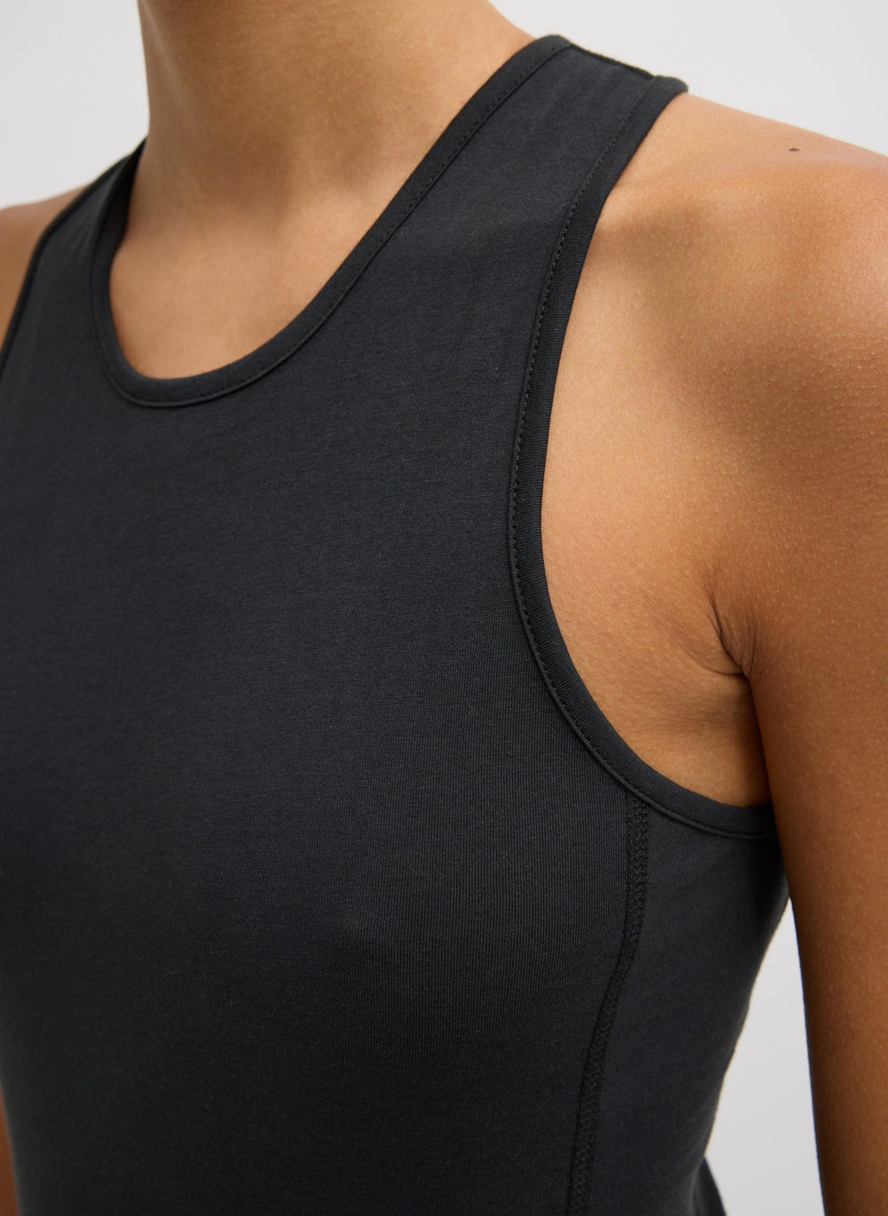 Crewneck Racerback Bodysuit | Tibi