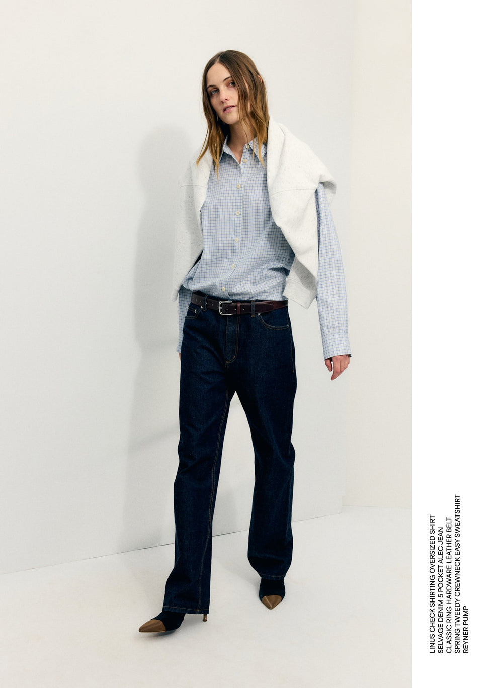 Linus Check Oversized Shirt | Tibi