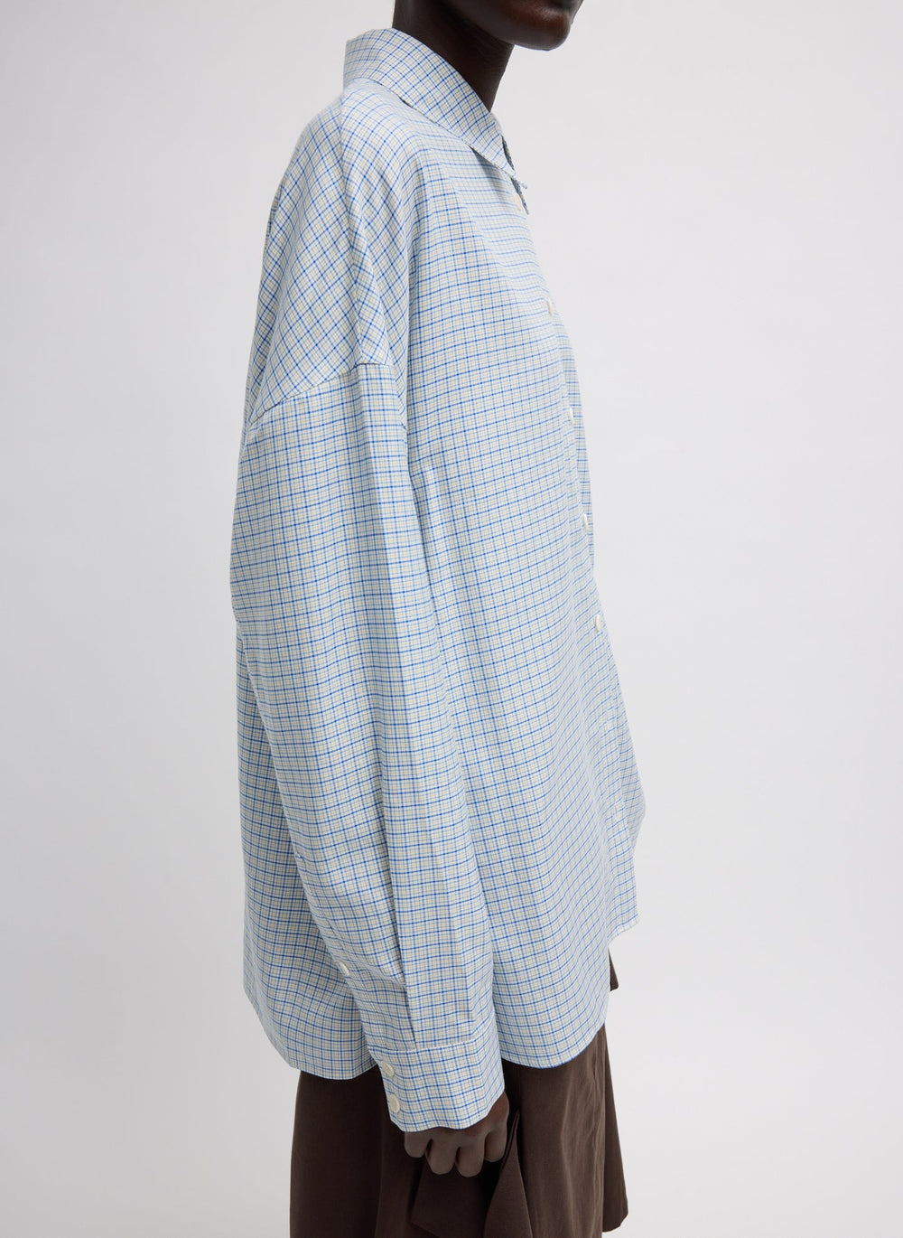 Linus Check Oversized Shirt | Tibi