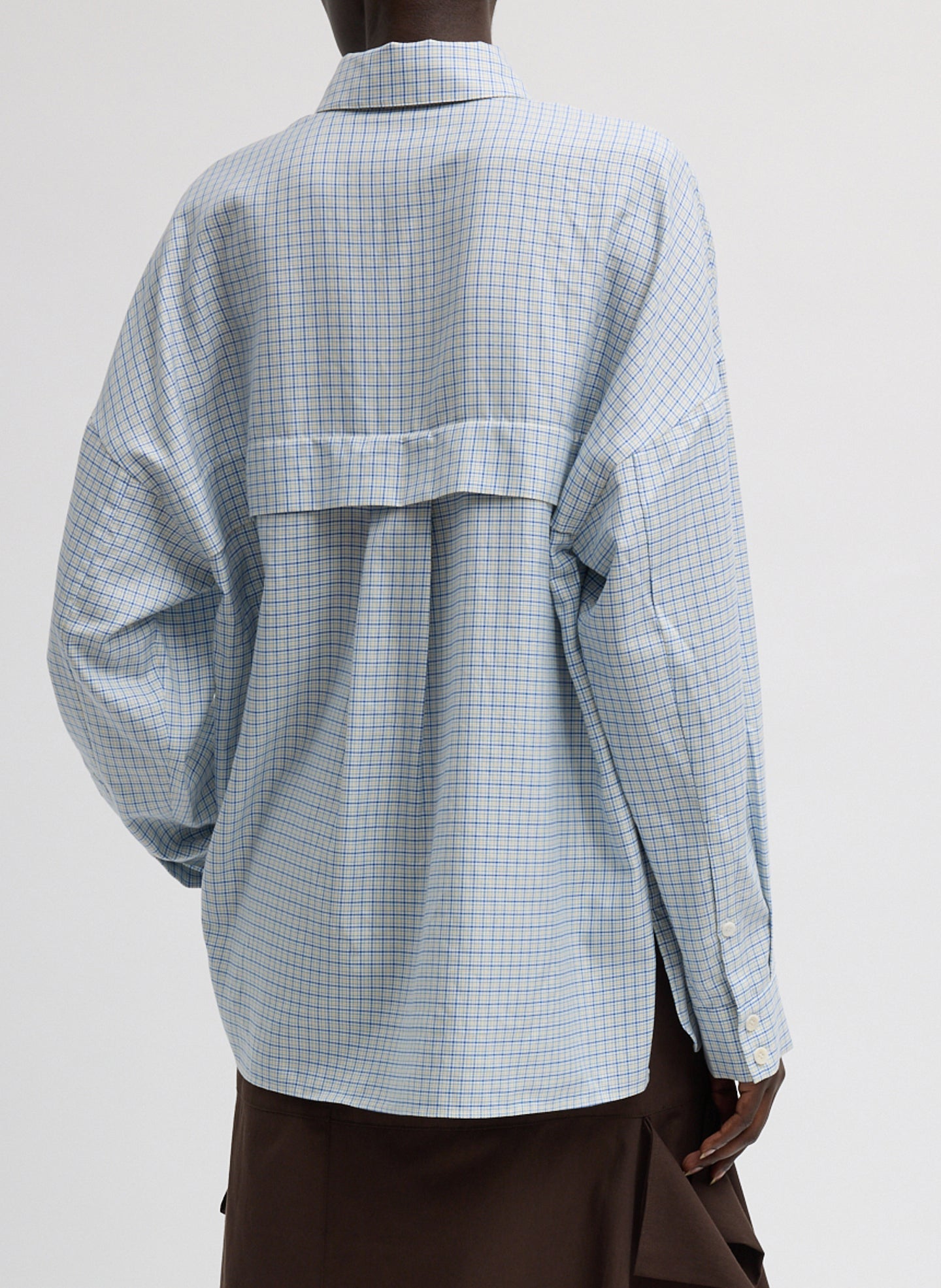 Linus Check Oversized Shirt | Tibi