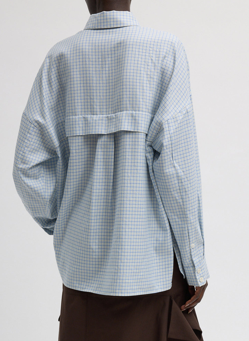 Linus Check Oversized Shirt | Tibi