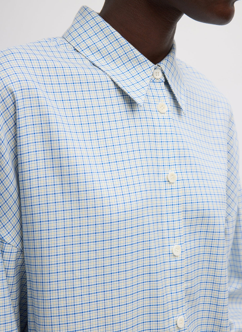 Linus Check Oversized Shirt | Tibi