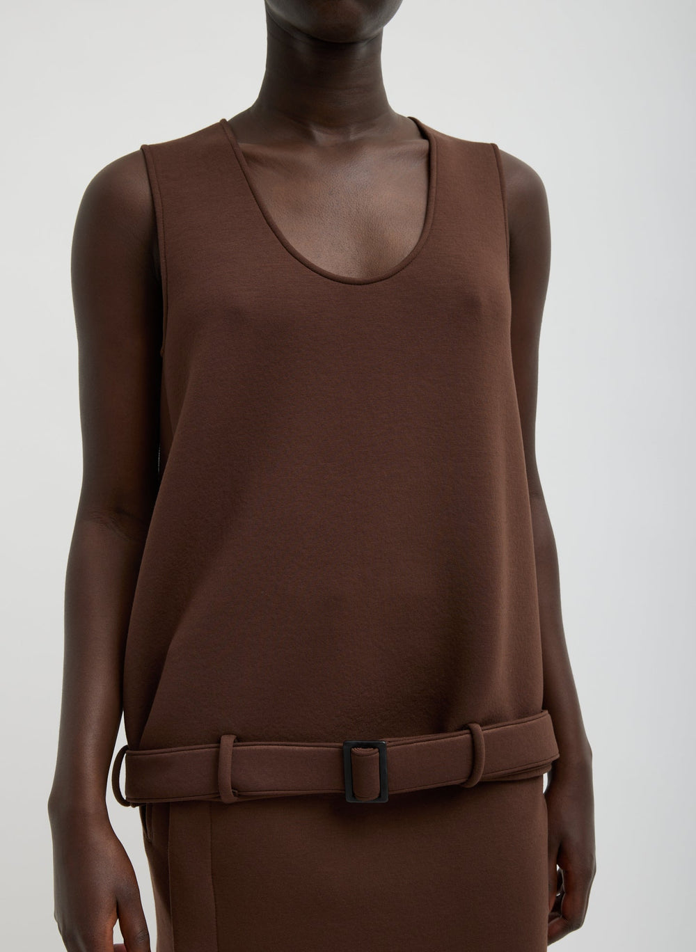 Bonded Viscose Tank Top | Tibi