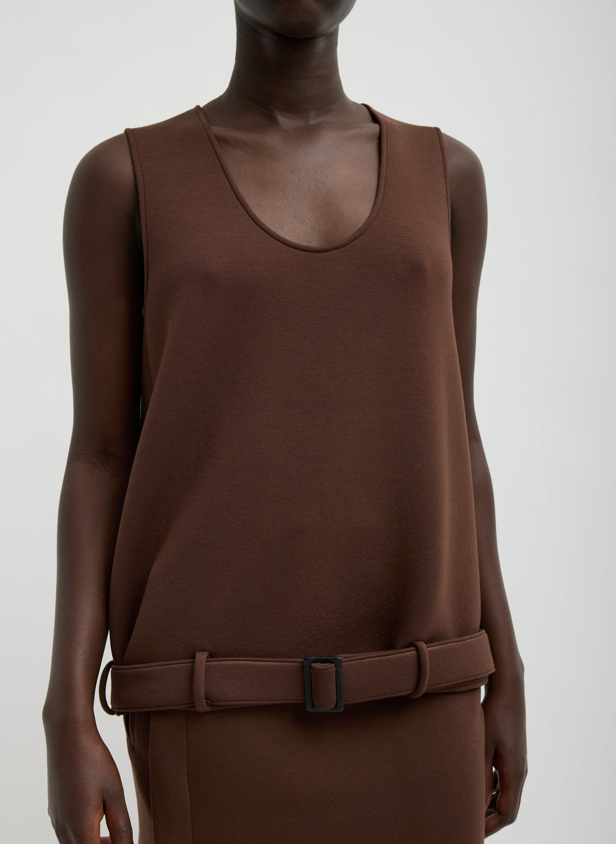 Bonded Viscose Tank Top | Tibi