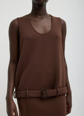 Bonded Viscose Tank Top | Tibi
