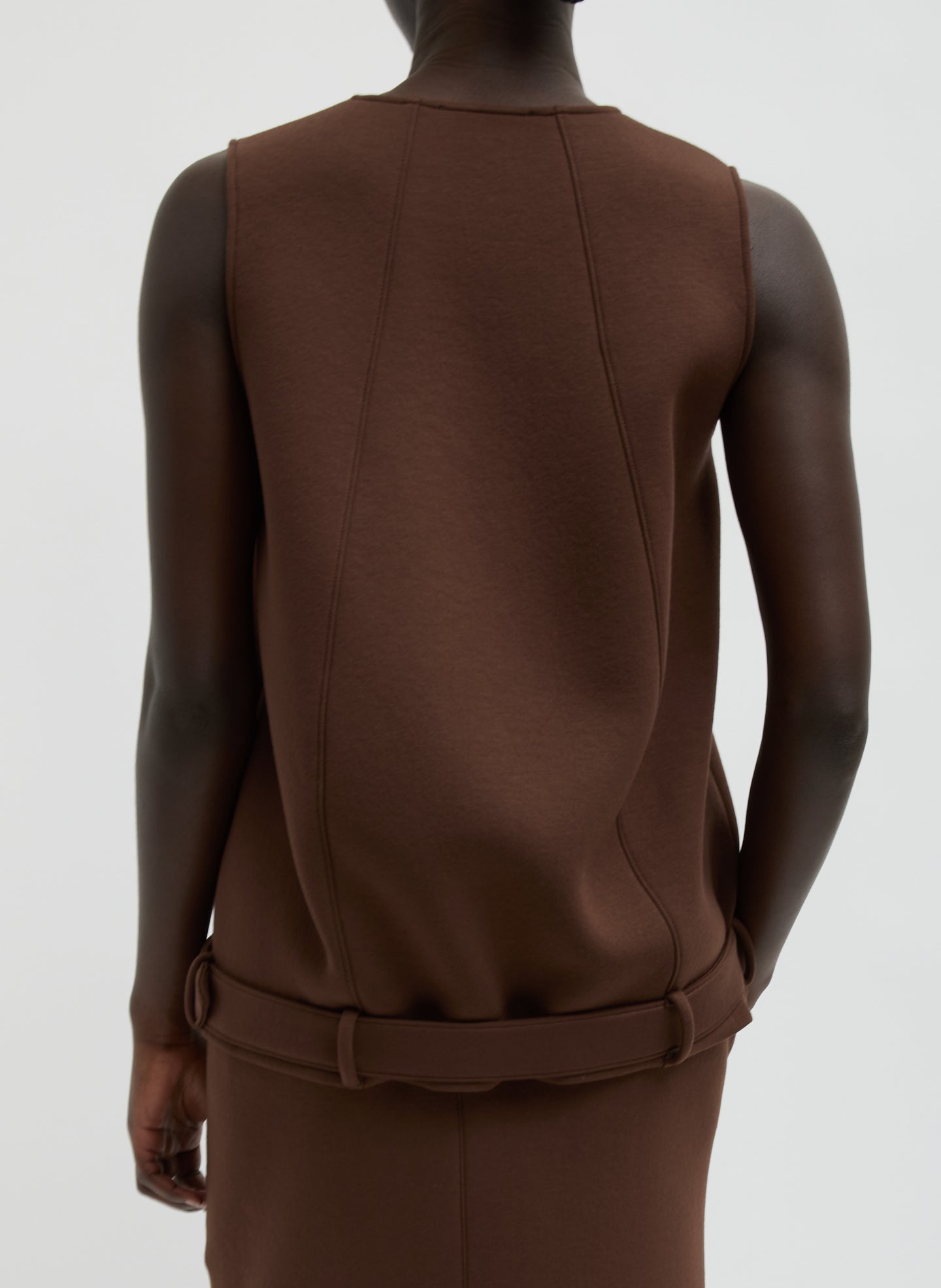 Bonded Viscose Tank Top | Tibi