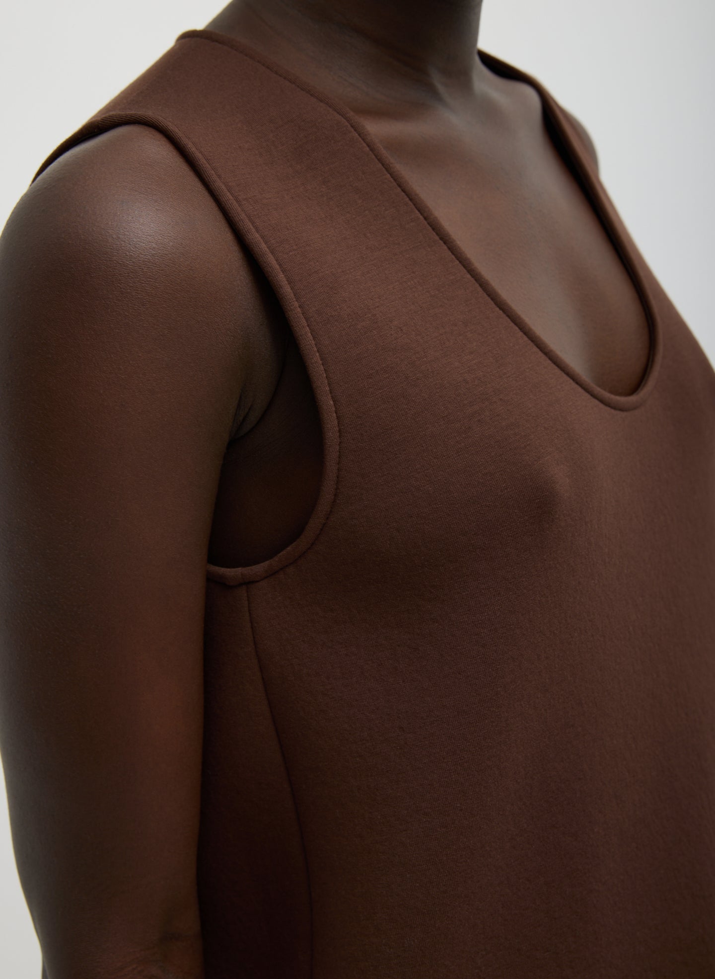 Bonded Viscose Tank Top | Tibi