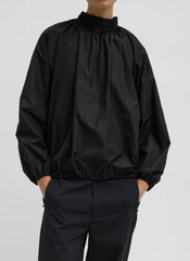 Italian Sporty Nylon Shirred Anorak Top | Tibi