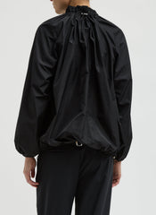 Italian Sporty Nylon Shirred Anorak Top | Tibi