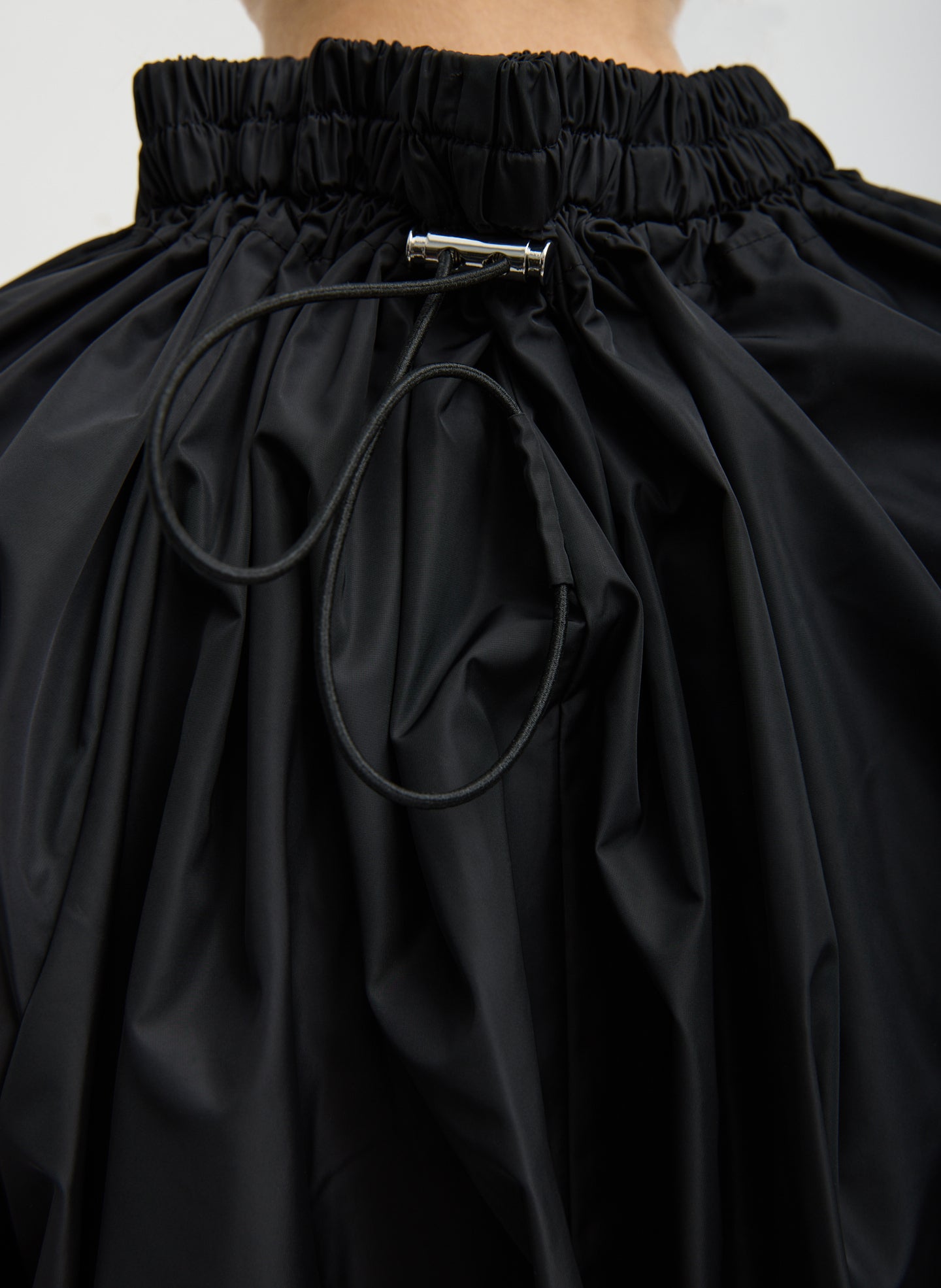 Italian Sporty Nylon Shirred Anorak Top | Tibi