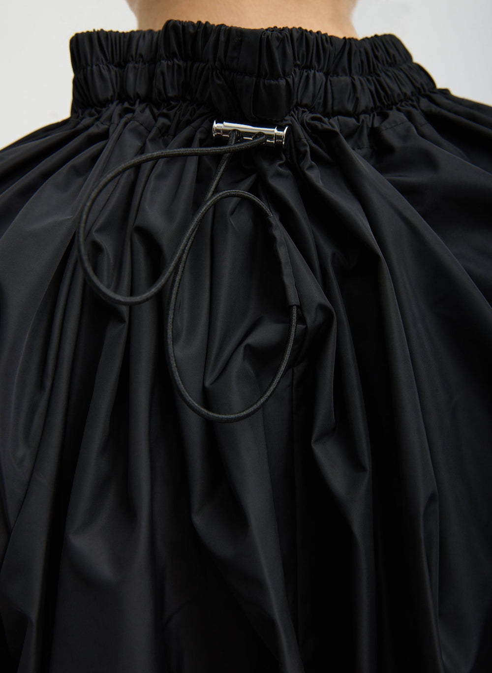 Italian Sporty Nylon Shirred Anorak Top | Tibi