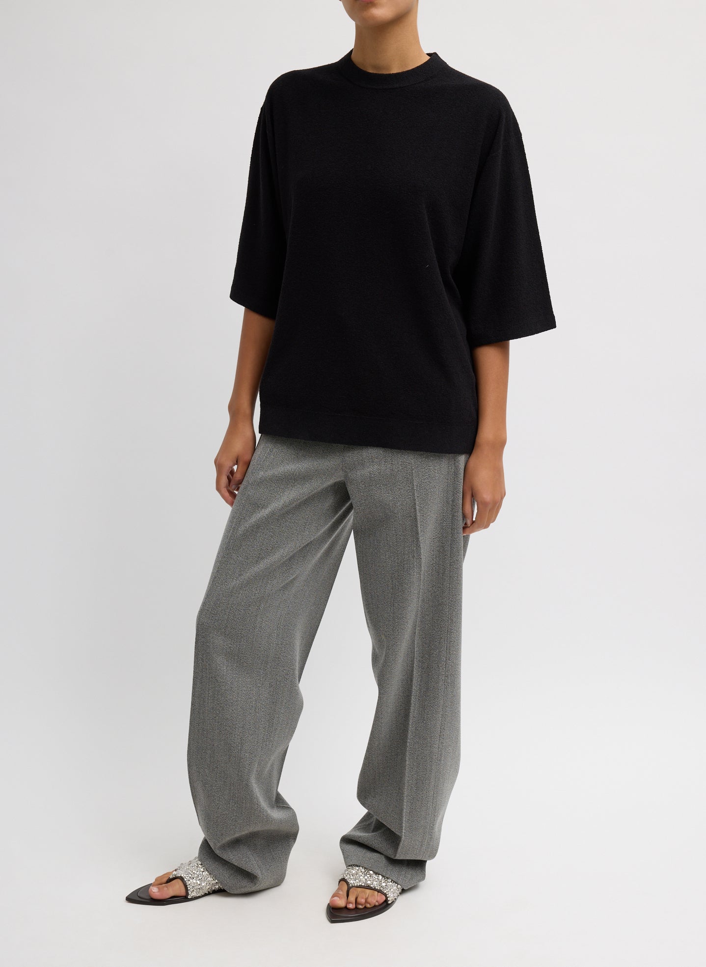 Sable Oversized Easy T-Shirt | Tibi