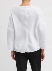 Viscose Plisse Hinged Long Sleeve Top | Tibi