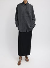 Silk Voile Easy Pintucked Shirt | Tibi