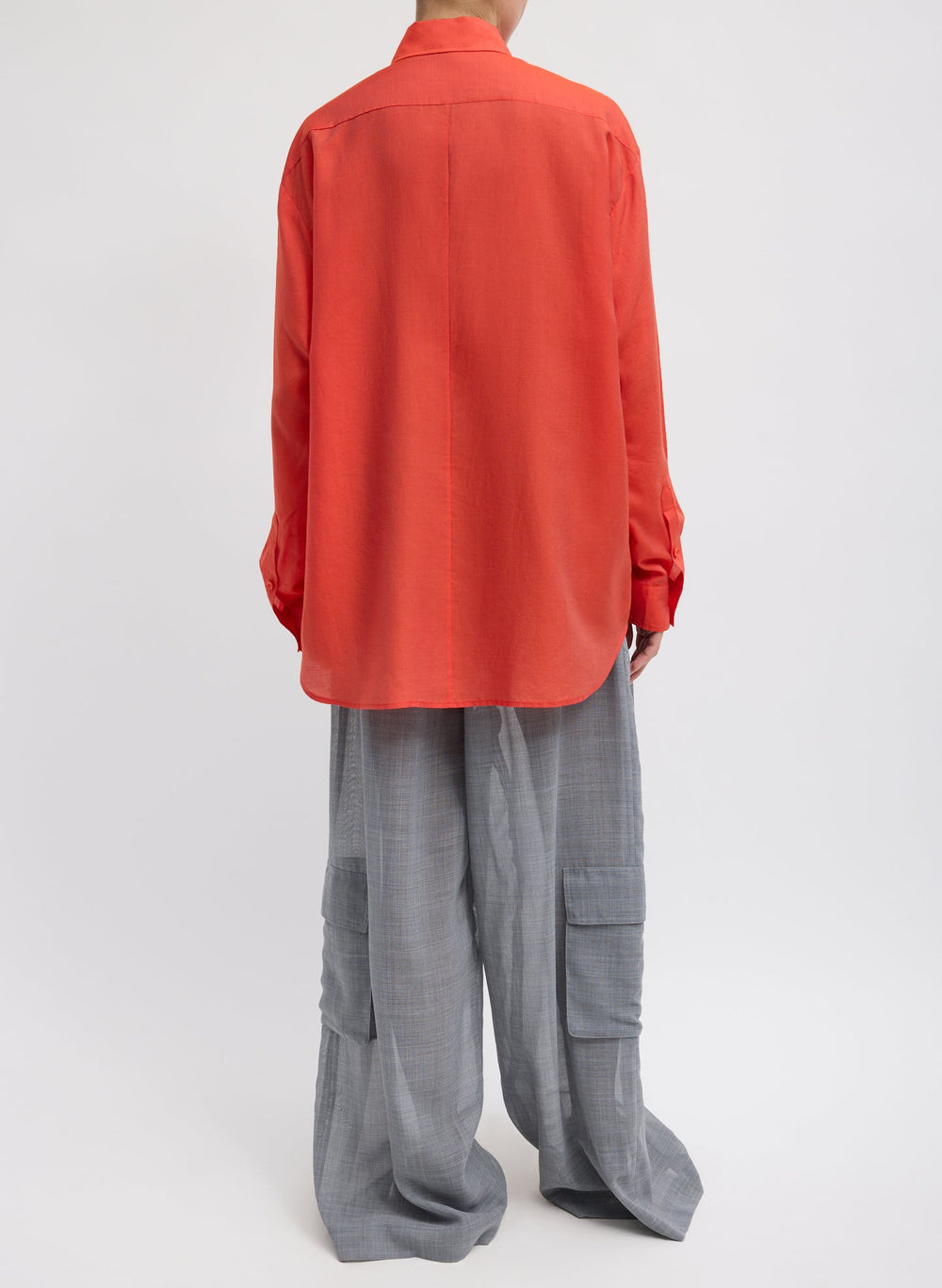 Silk Voile Easy Pintucked Shirt | Tibi