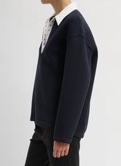 Bonded Viscose Sculpted Polo | Tibi