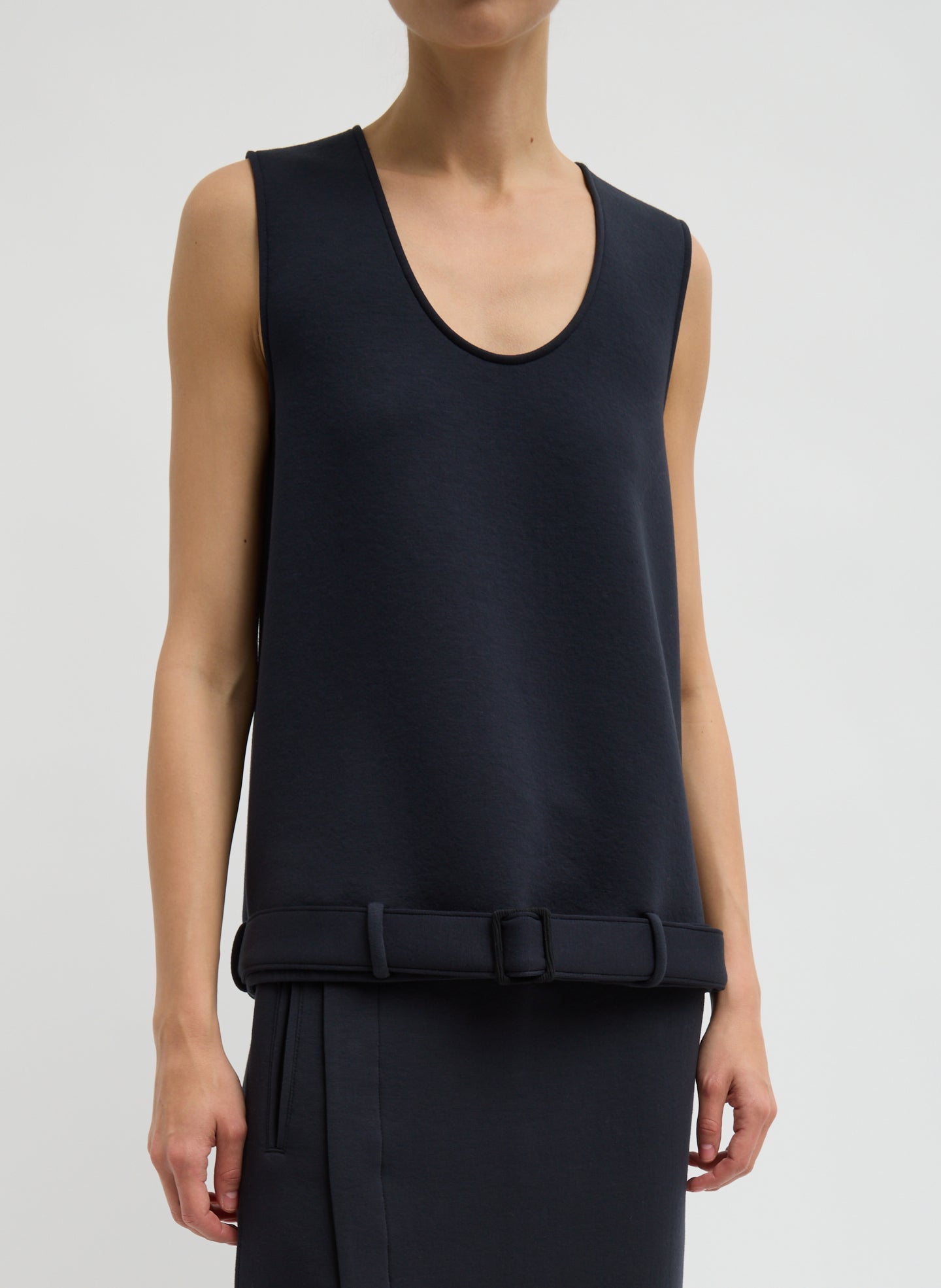 Bonded Viscose Tank Top | Tibi