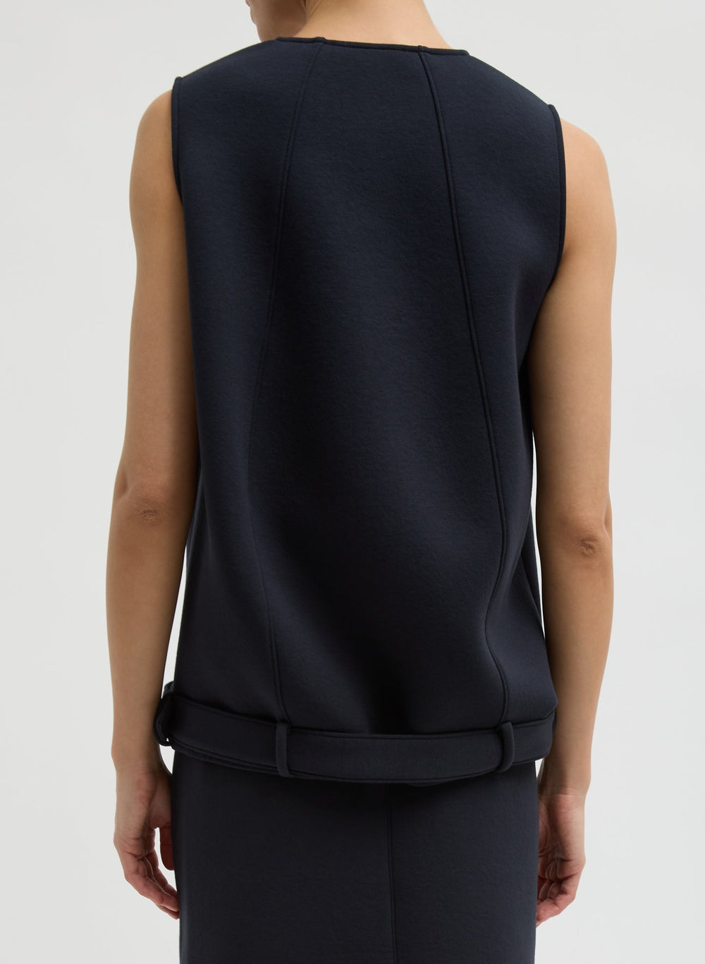 Bonded Viscose Tank Top | Tibi